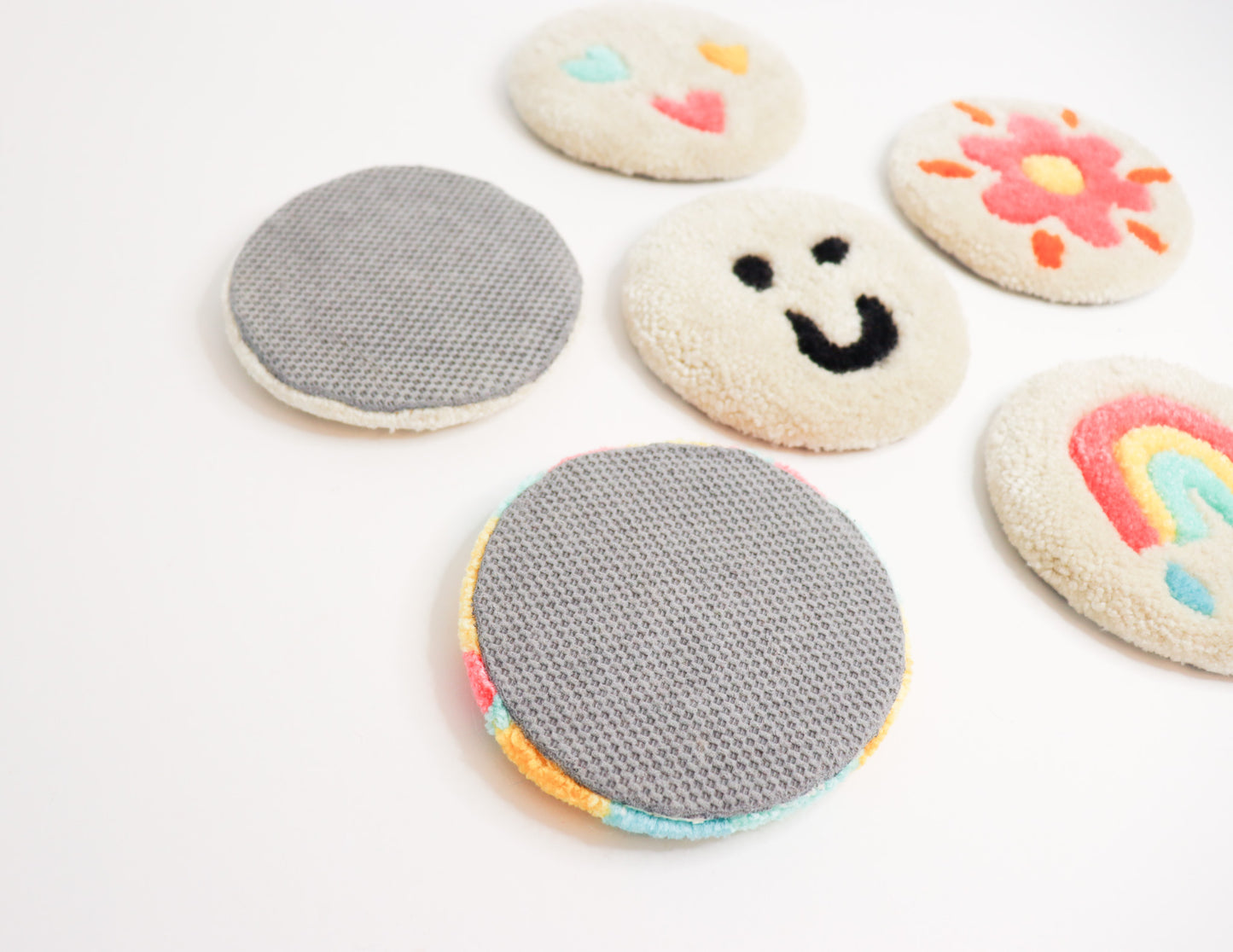 Happy Mug Rugs - set of 6